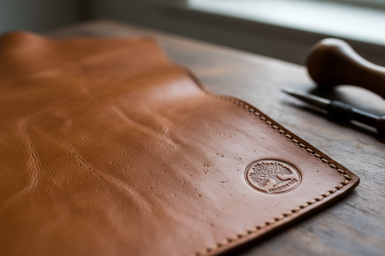 Genuine leather texture test natural material