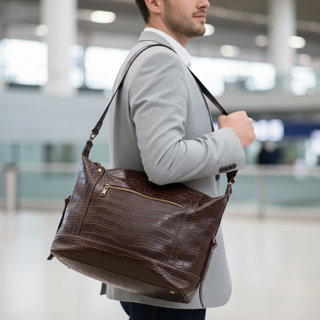 Handmade leather gifts for him — bags, wallets and accessories by Nadin's Leather Studio