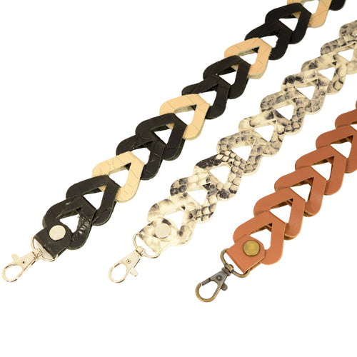 Braided Leather Bag Strap – Handmade Genuine Leather Replacement Handle - Nadin's Leather Studio