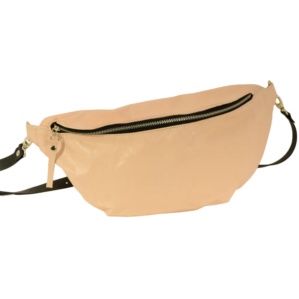 Cobalt Blue Leather Belt Bag – Handmade | Nadin's Leather Studio - Nadin's Leather Studio