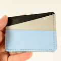 Handmade Leather Card Holder – Two-Tone Genuine Leather - Nadin's Leather Studio