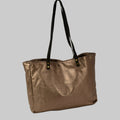 Large Metallic Leather Bag – Handmade | Nadin's Leather studio - Nadin's Leather Studio
