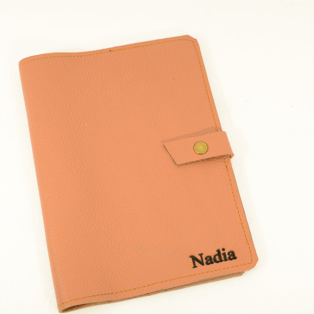 Луксозни кожени корици за книга или тефтер A5 - Nadin's Leather Studio