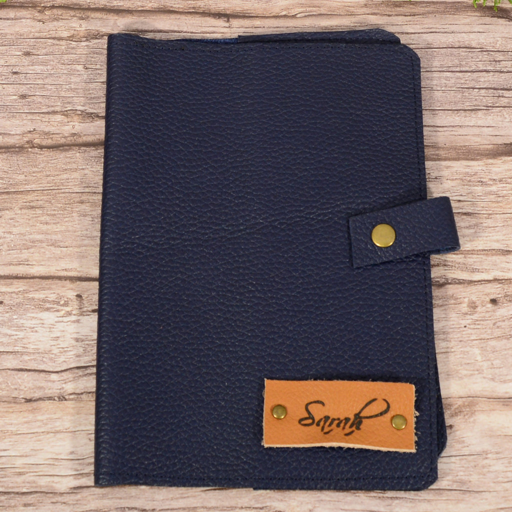 Leather A5 Notebook Cover | 8 Colors, Engraving Option, Handmade - Nadin's Leather Studio
