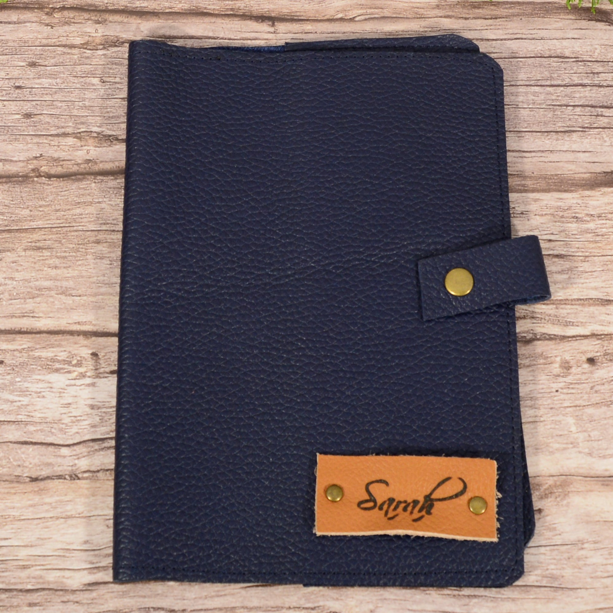 Leather A5 Notebook Cover | 8 Colors, Engraving Option, Handmade - Nadin's Leather Studio