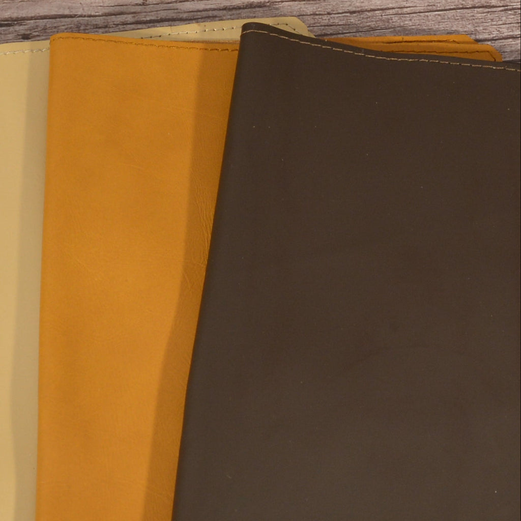 Leather A5 Notebook Cover | Brass Clasp, Personalized, Handmade - Nadin's Leather Studio
