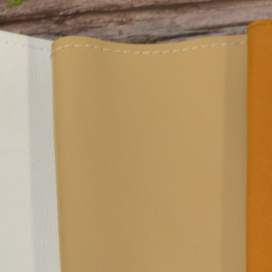 Leather A5 Notebook Cover | Brass Clasp, Personalized, Handmade - Nadin's Leather Studio