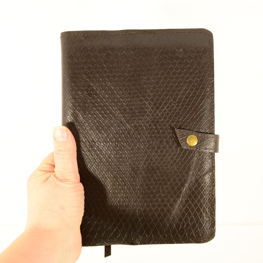 Leather A5 Notebook Cover with Notebook | Handmade, Genuine Leather - Nadin's Leather Studio