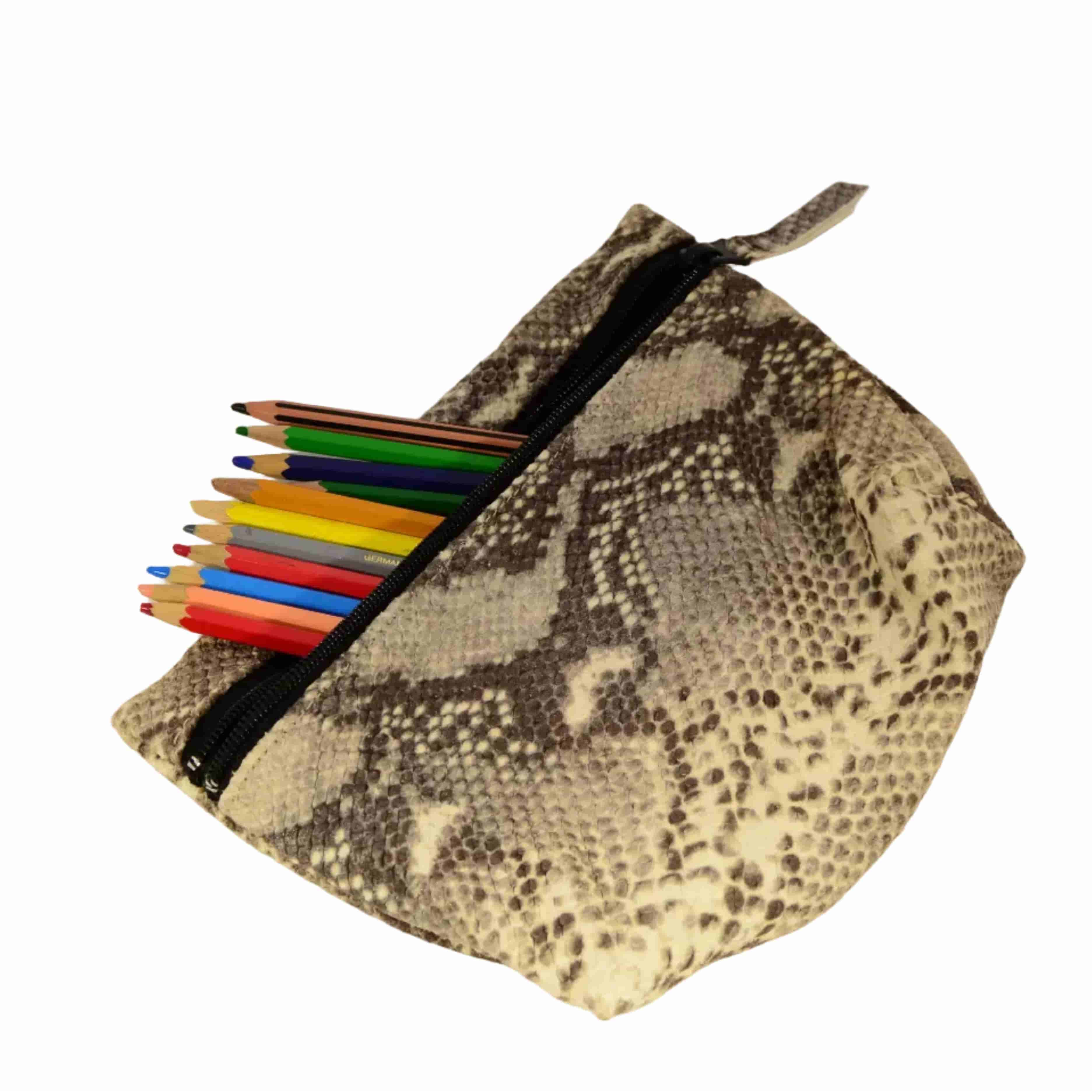 leather make up bag