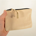 Leather Zip Pouch Wallet – Minimalist Handmade Genuine Leather Purse - Nadin's Leather Studio