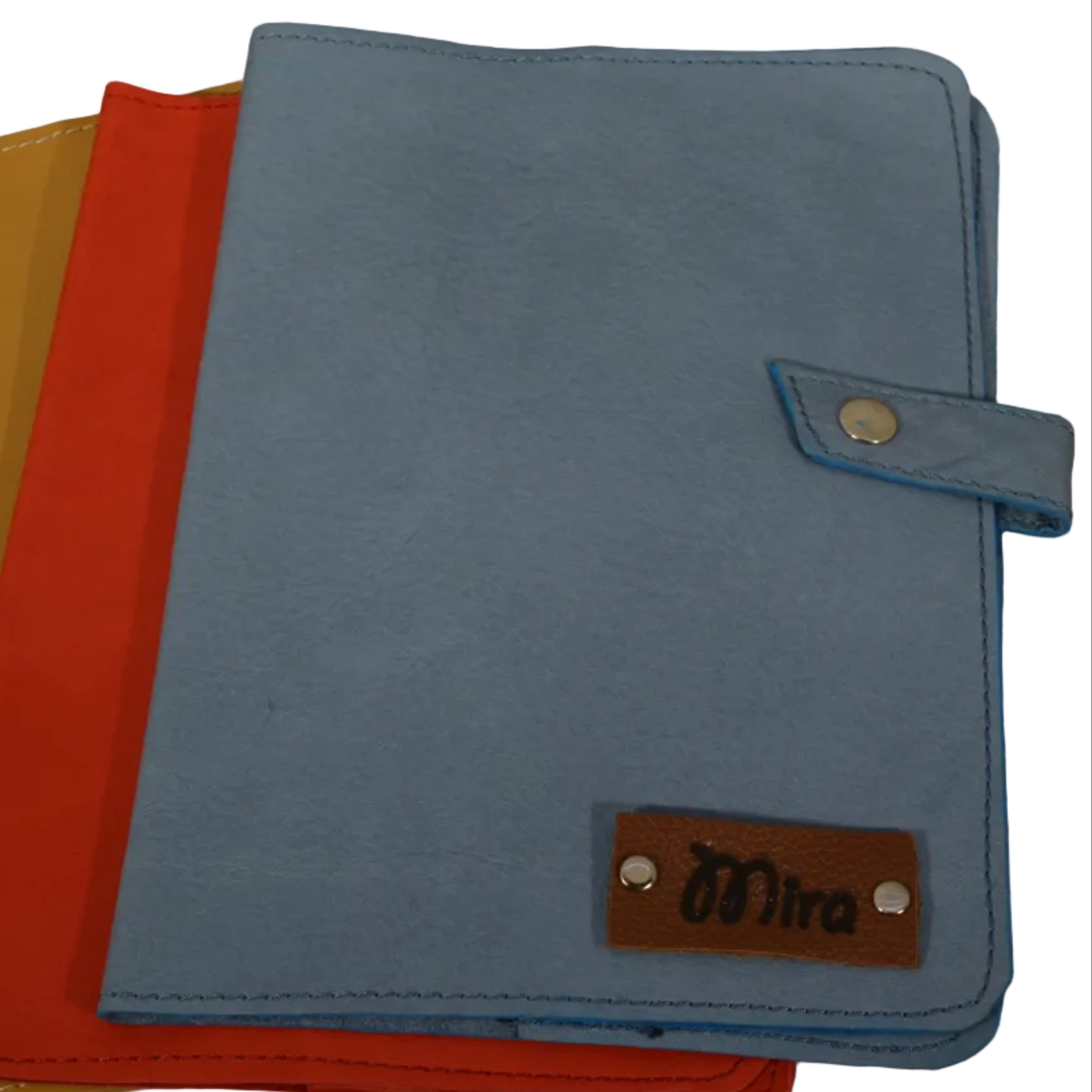 Slim Leather A5 Notebook Cover | 7 Colors, Personalized, Handmade - Nadin's Leather Studio