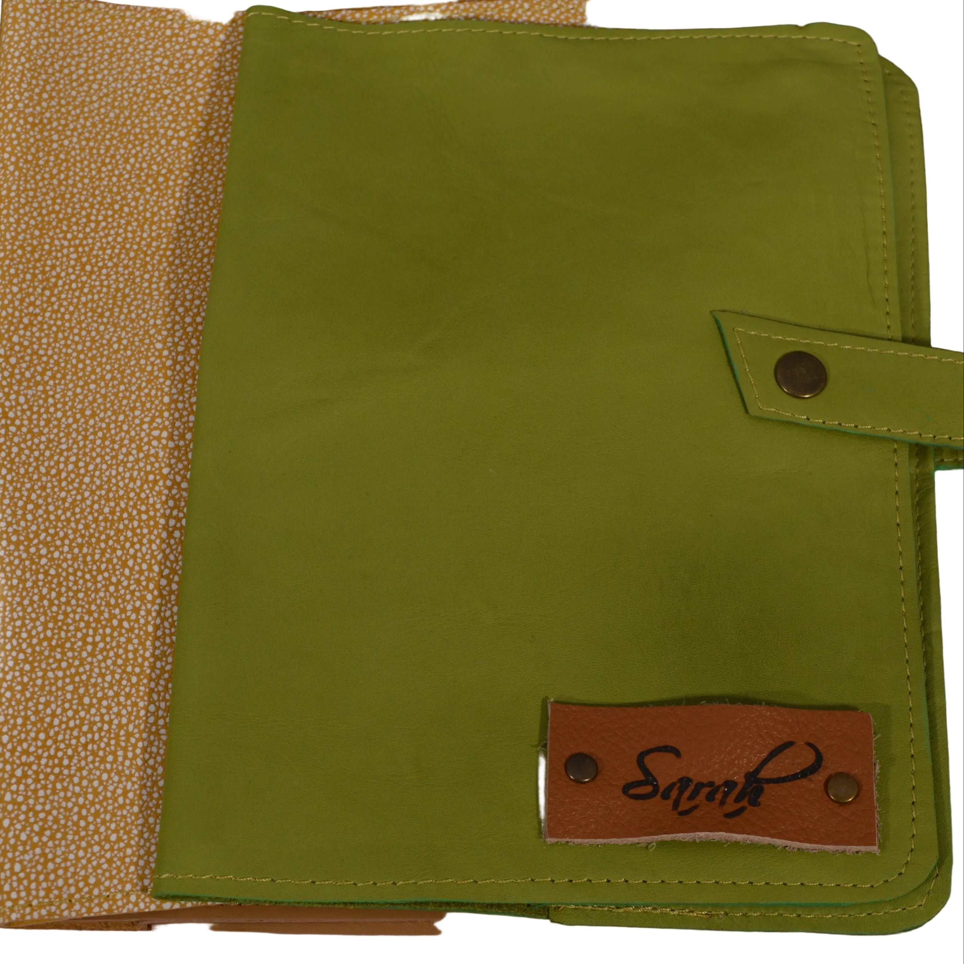 Slim Leather A5 Notebook Cover | 7 Colors, Personalized, Handmade - Nadin's Leather Studio