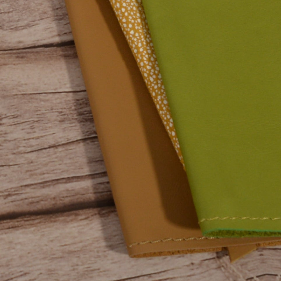 Slim Leather A5 Notebook Cover | 7 Colors, Personalized, Handmade - Nadin's Leather Studio