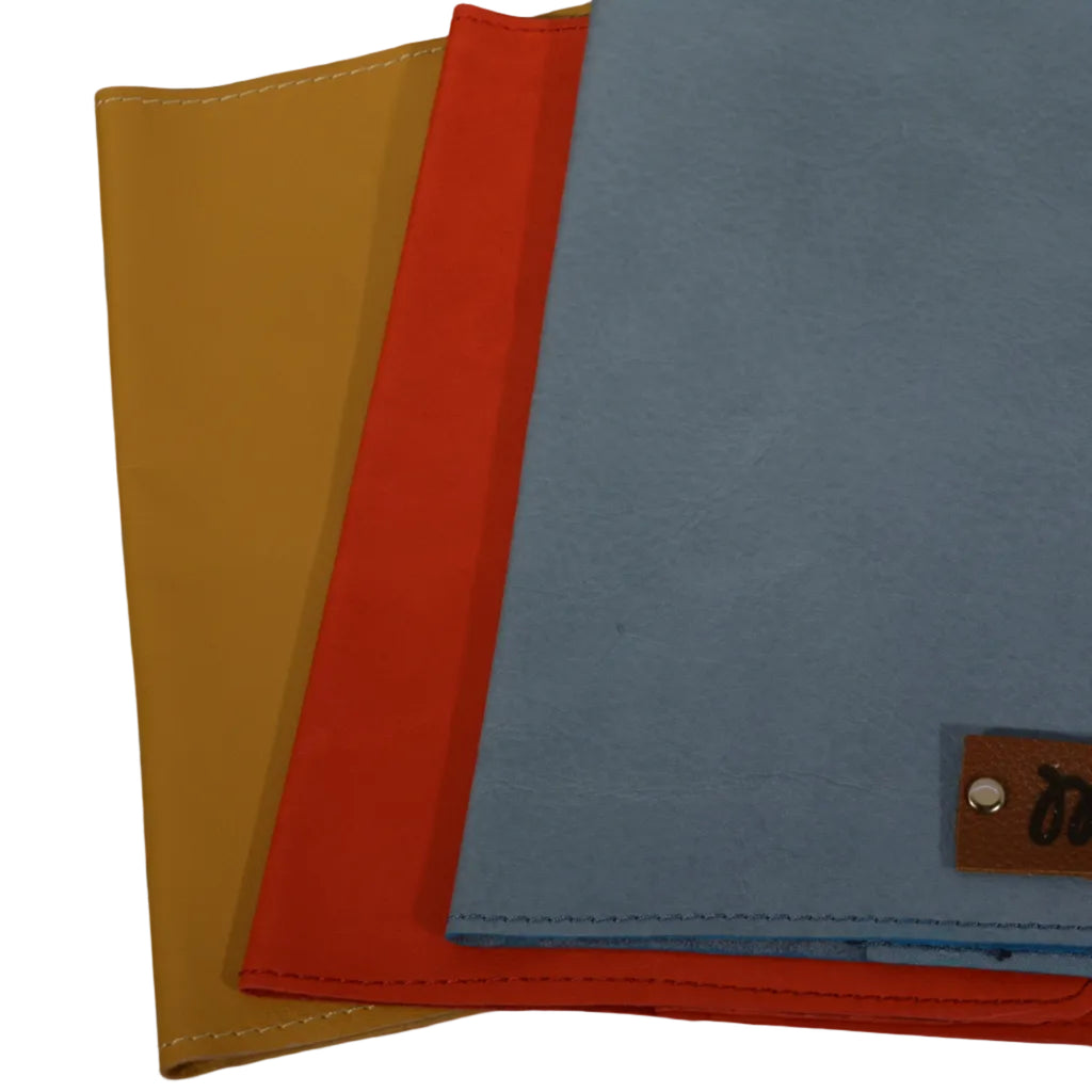 Slim Leather A5 Notebook Cover | 7 Colors, Personalized, Handmade - Nadin's Leather Studio
