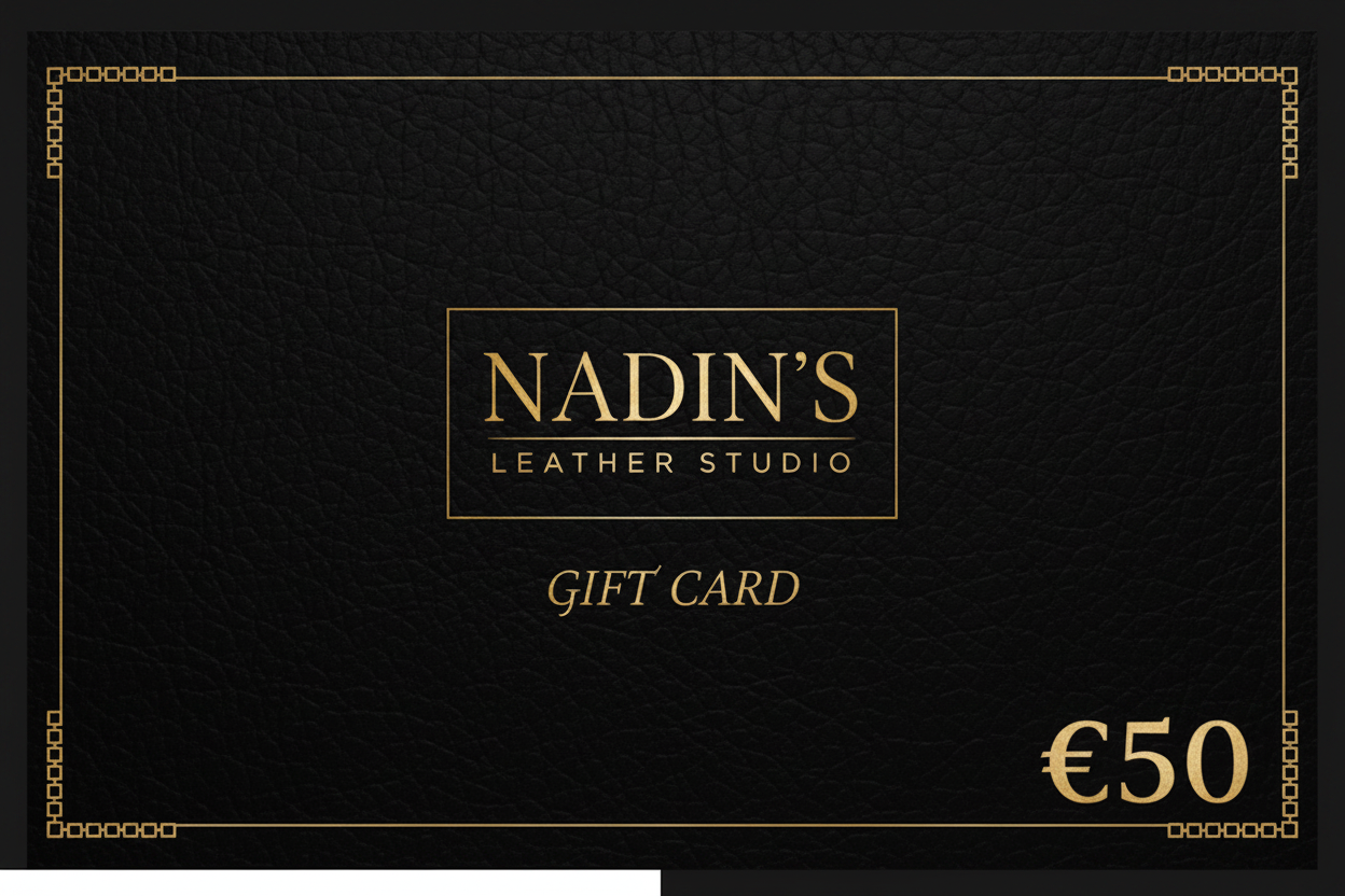 Кожена карта за подарък Nadin`s Leather Studio